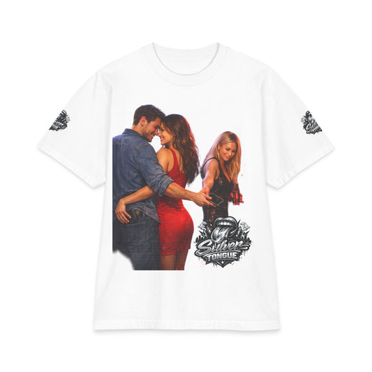 'Silver Tongue' Couple & Temptation T-Shirt