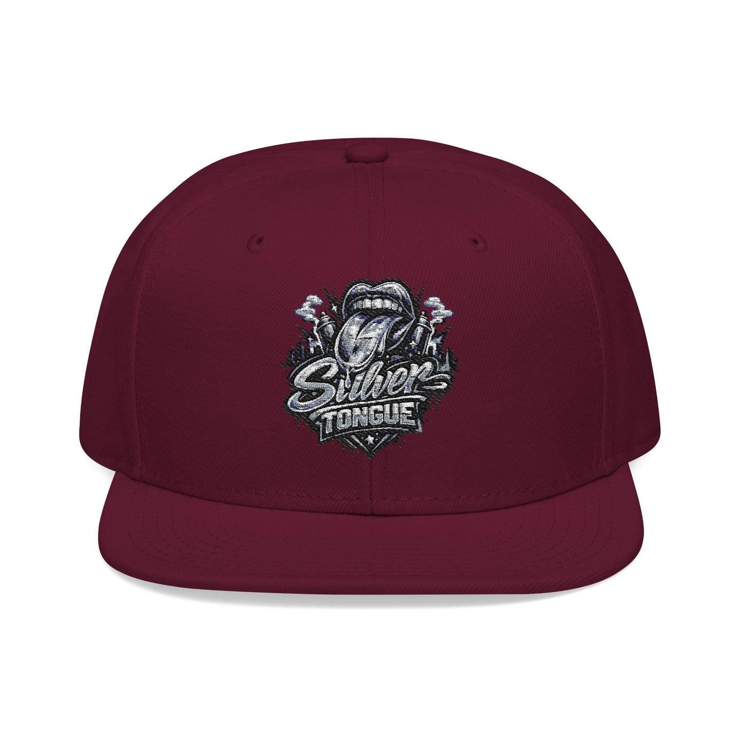 Silver Tongue Snapback Hat