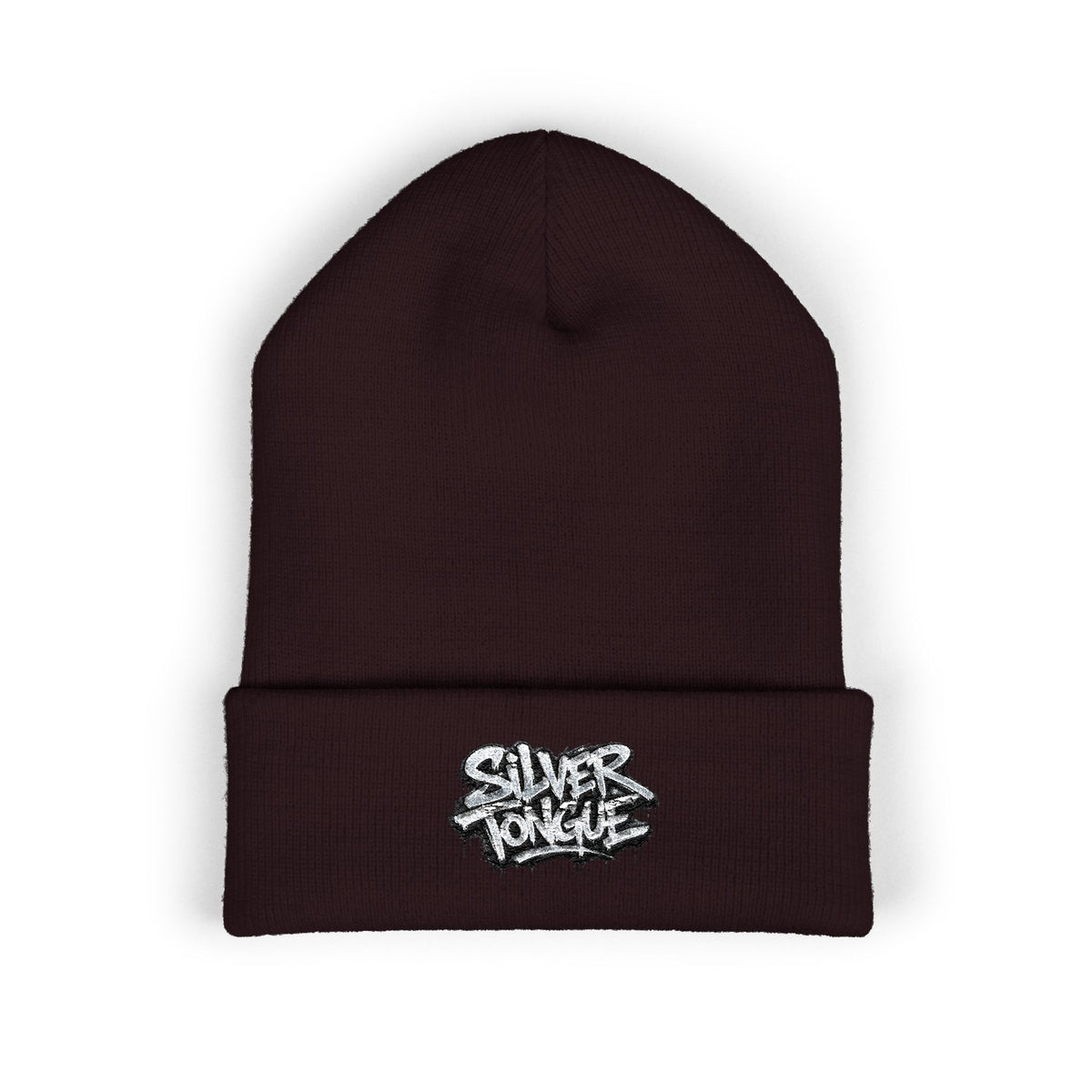 Embroidered 'Good Vibes' Cuffed Beanie