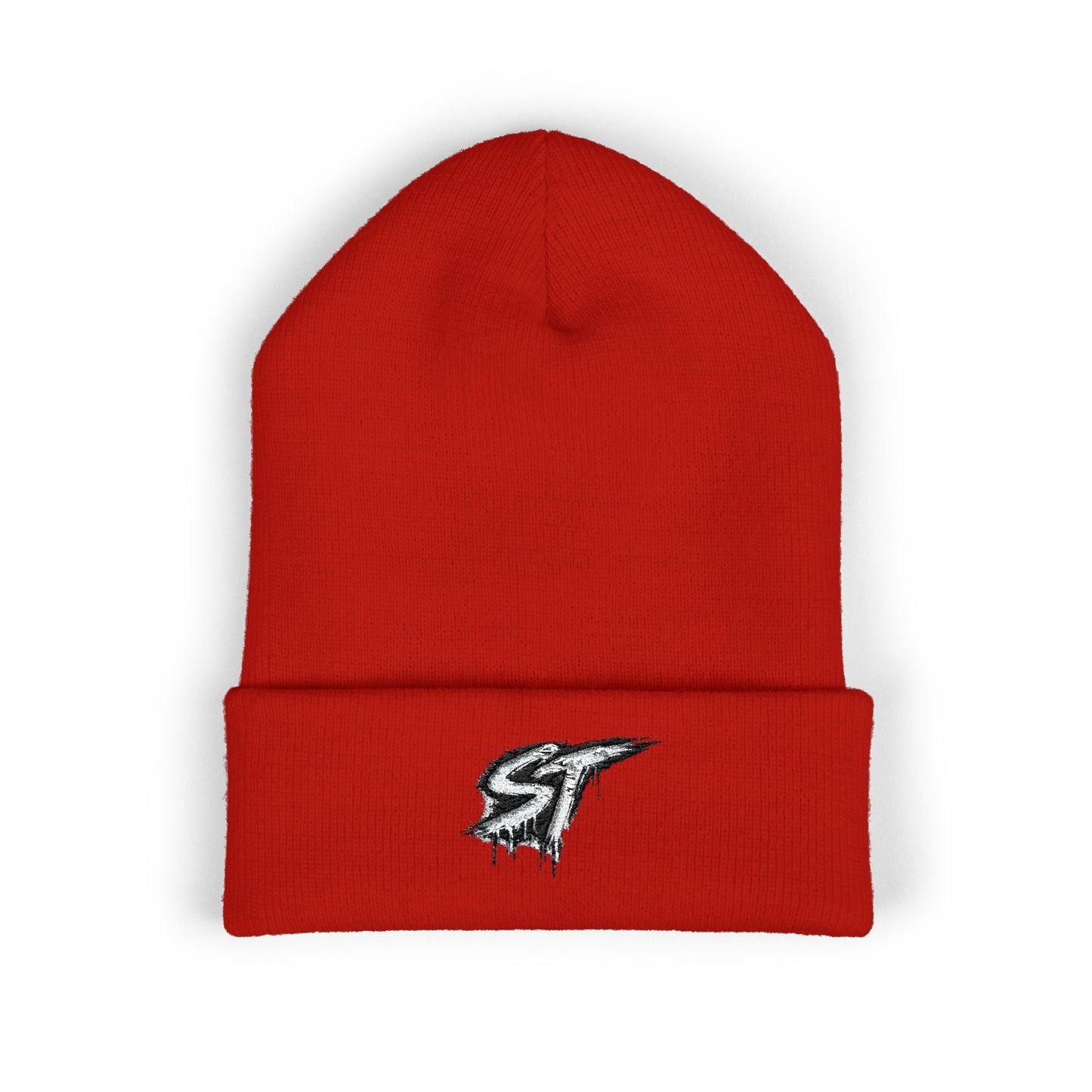 Embroidered Drip Logo Cuffed Beanie