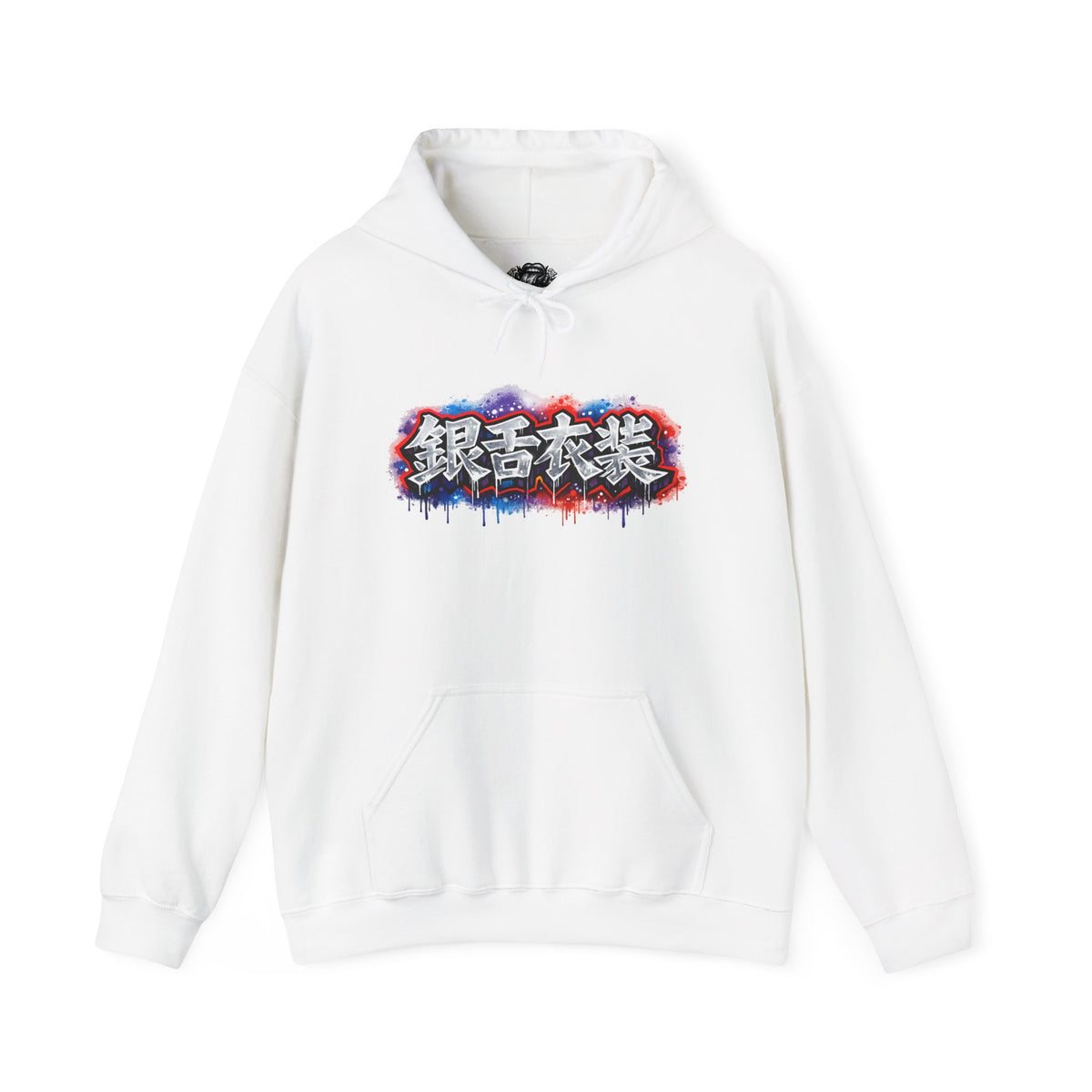Anime Character Group Hoodie — Japanese Text '銀杏衣装' Graphic Pullover