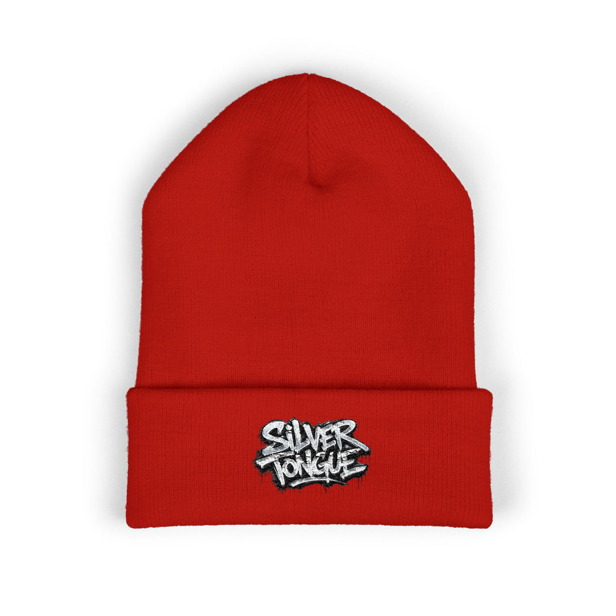 Embroidered 'Good Vibes' Cuffed Beanie