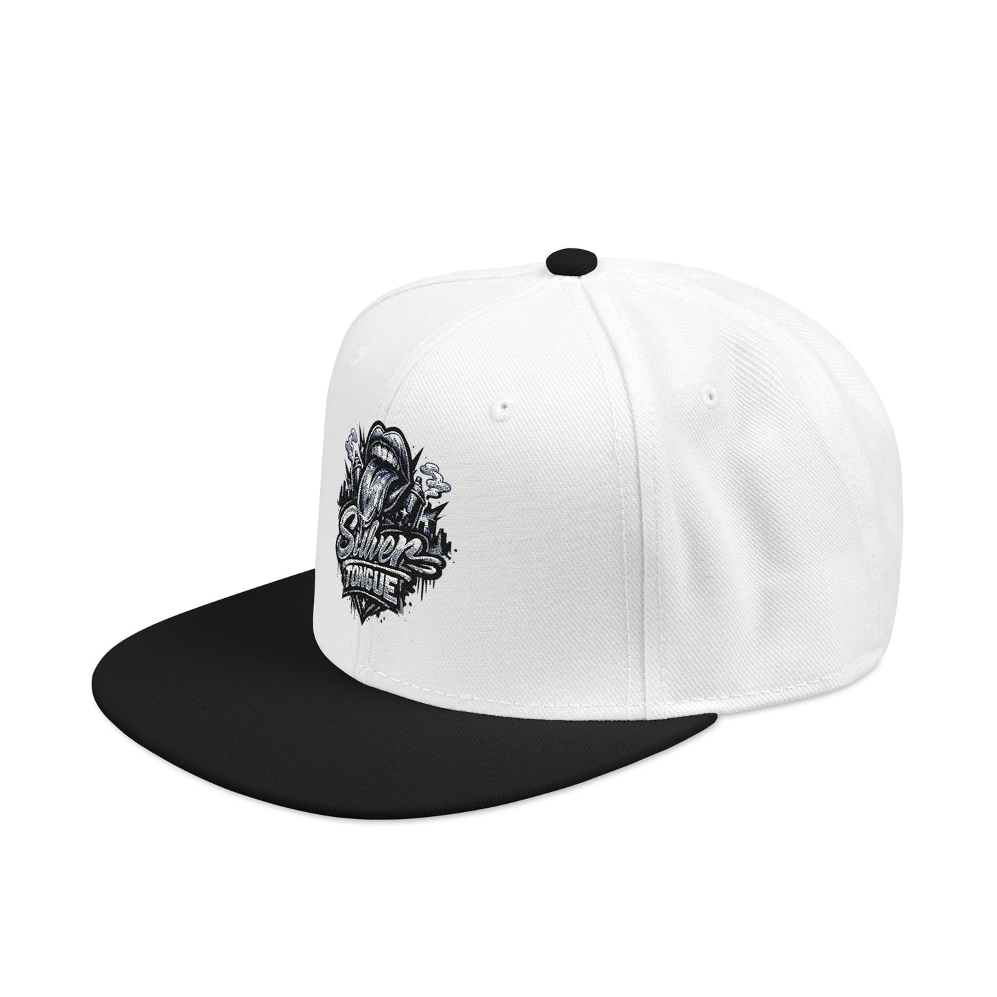 Silver Tongue Snapback Hat
