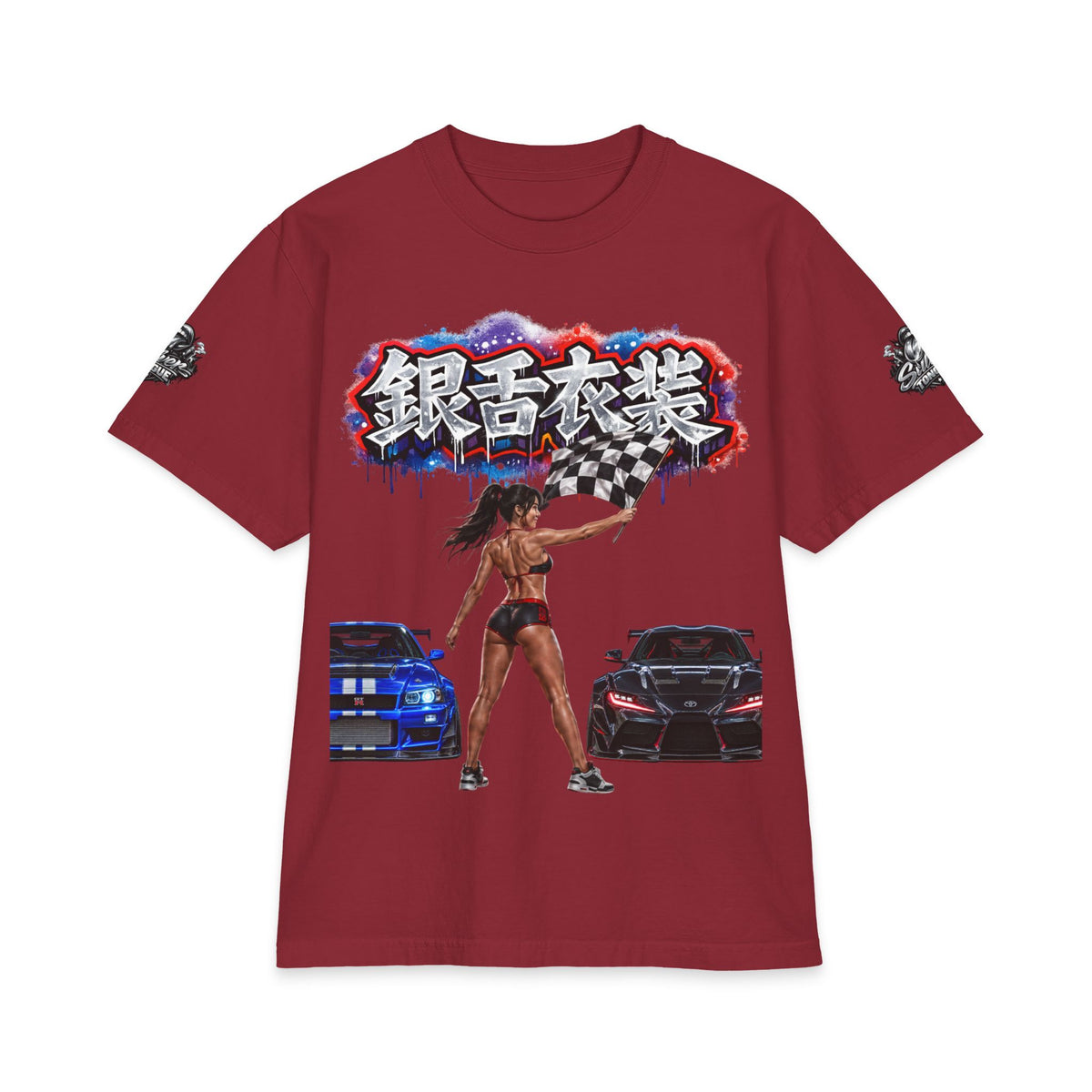 Street Race Tee — Japanese Kanji Drift Design