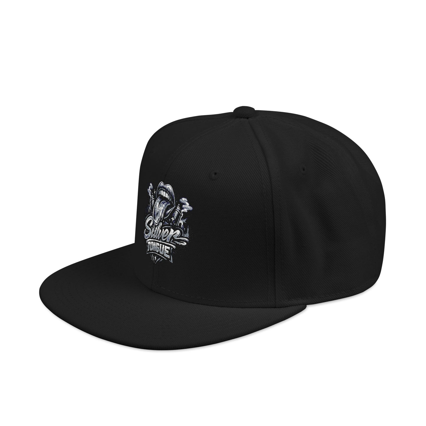 Silver Tongue Snapback Hat