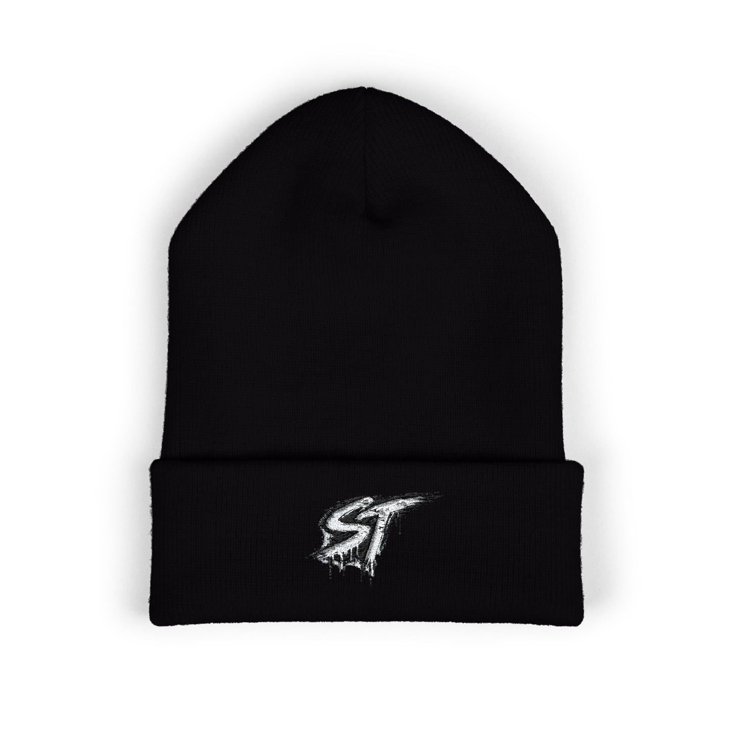 Embroidered Drip Logo Cuffed Beanie