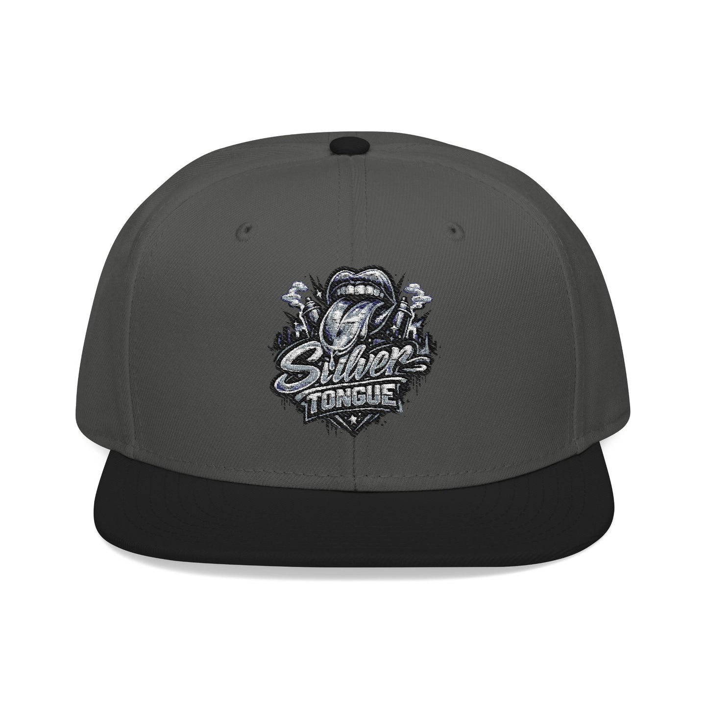 Silver Tongue Snapback Hat