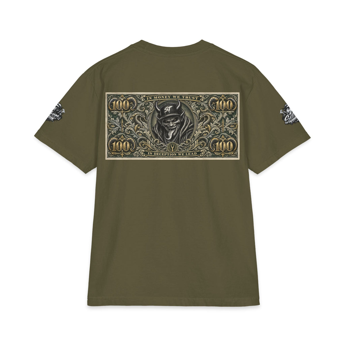 All Mighty Dollar T-Shirt — Graffiti Money Graphic Tee
