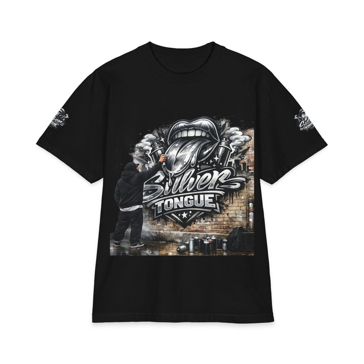 Silver Tongue Street Art T-Shirt