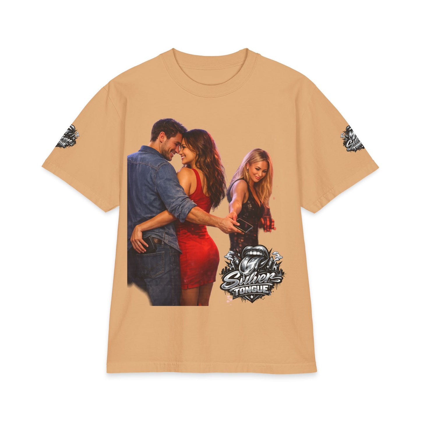 'Silver Tongue' Couple & Temptation T-Shirt