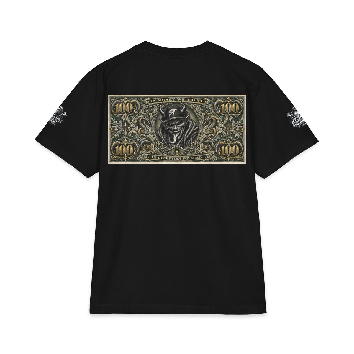 All Mighty Dollar T-Shirt — Graffiti Money Graphic Tee