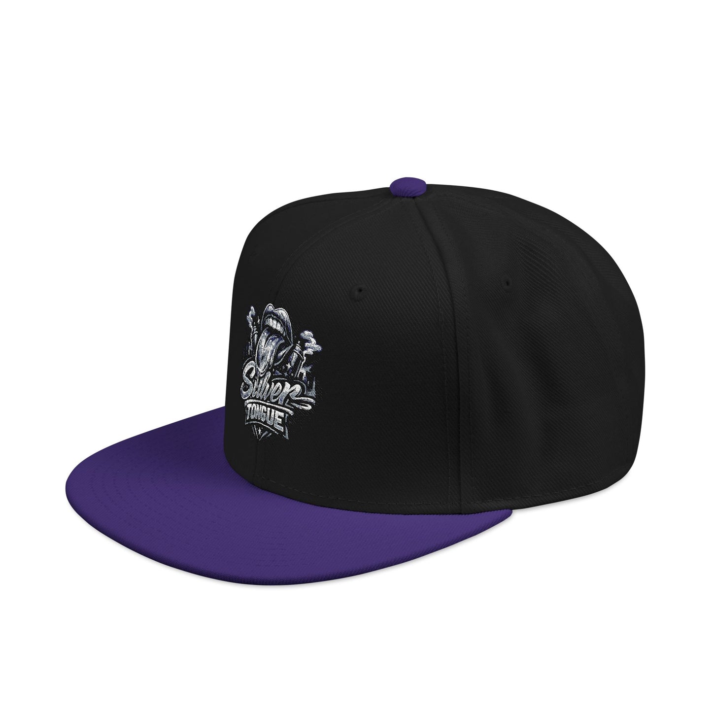 Silver Tongue Snapback Hat