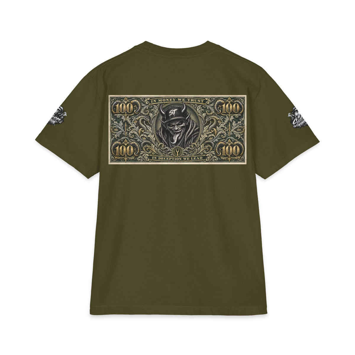 All Mighty Dollar T-Shirt — Graffiti Money Graphic Tee