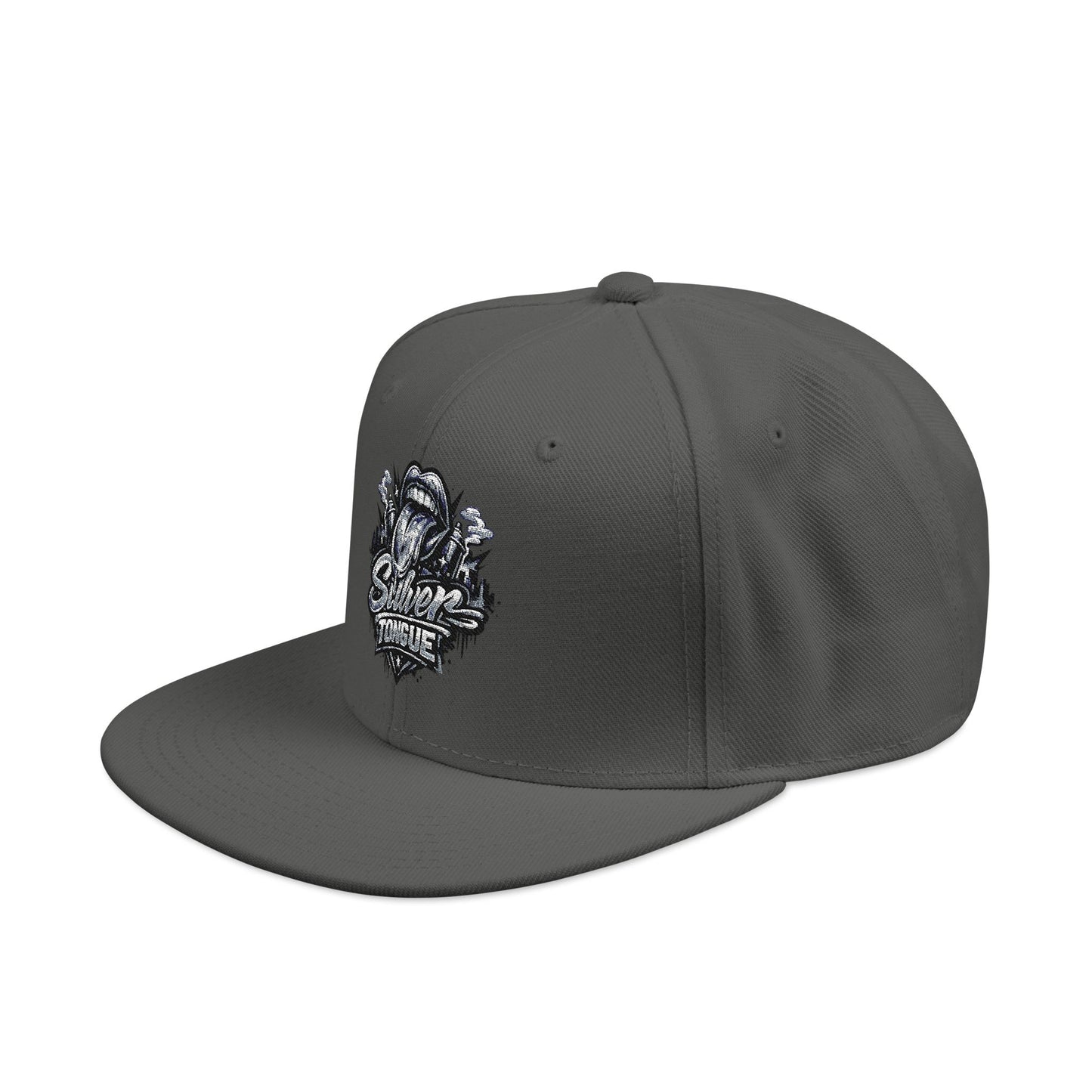 Silver Tongue Snapback Hat