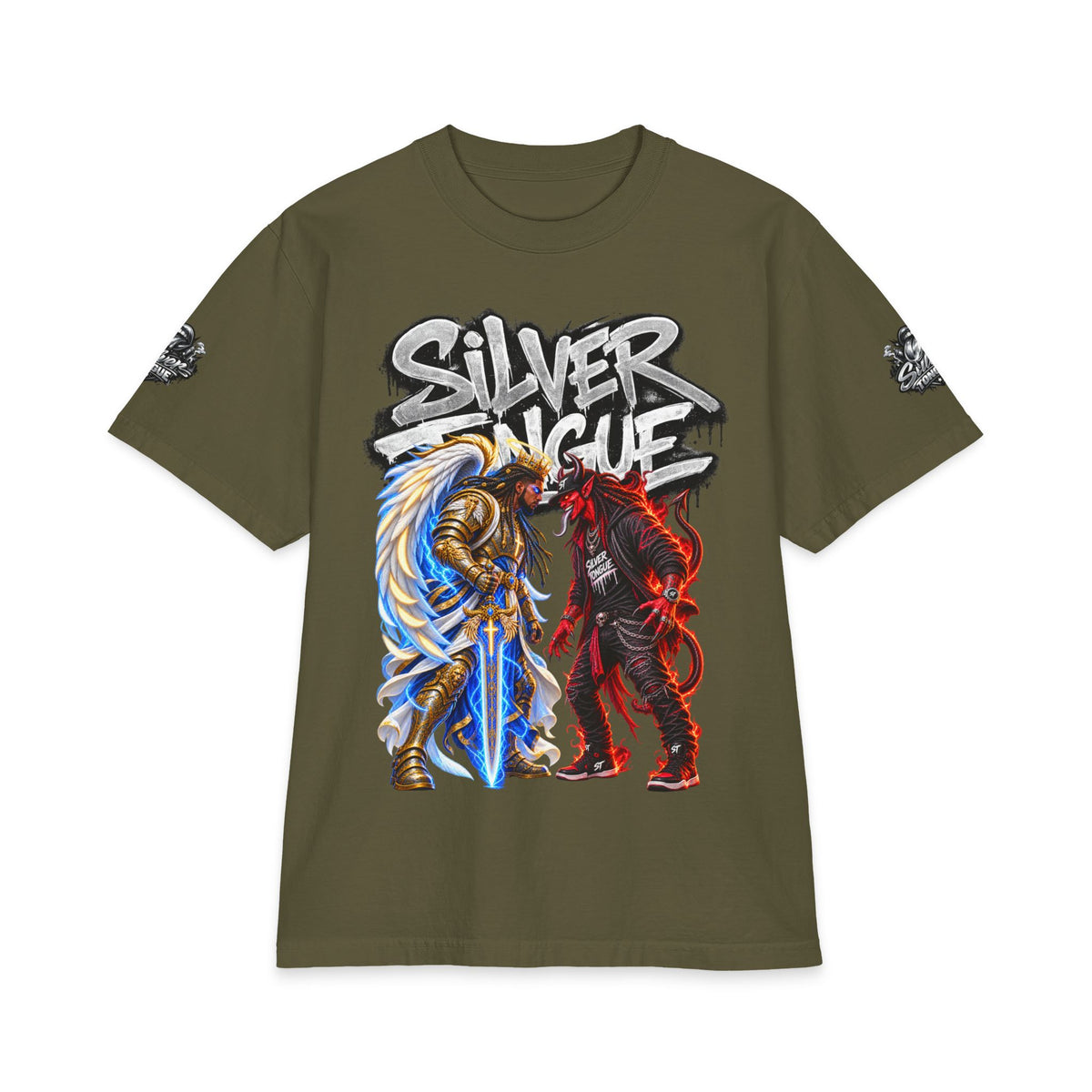 Silver Tongue Stand Off Graphic T-Shirt