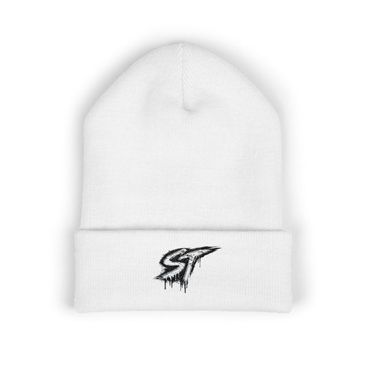 Embroidered Drip Logo Cuffed Beanie