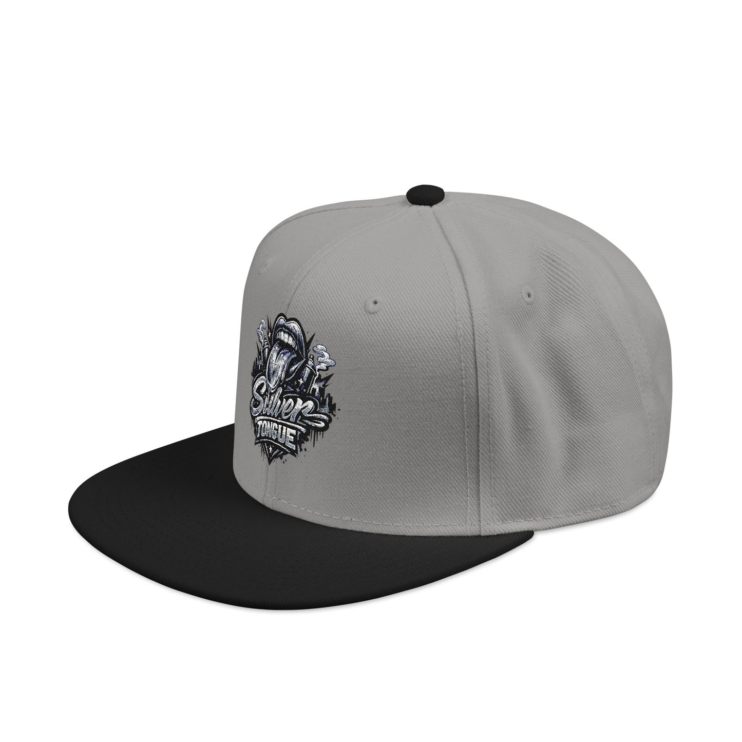 Silver Tongue Snapback Hat