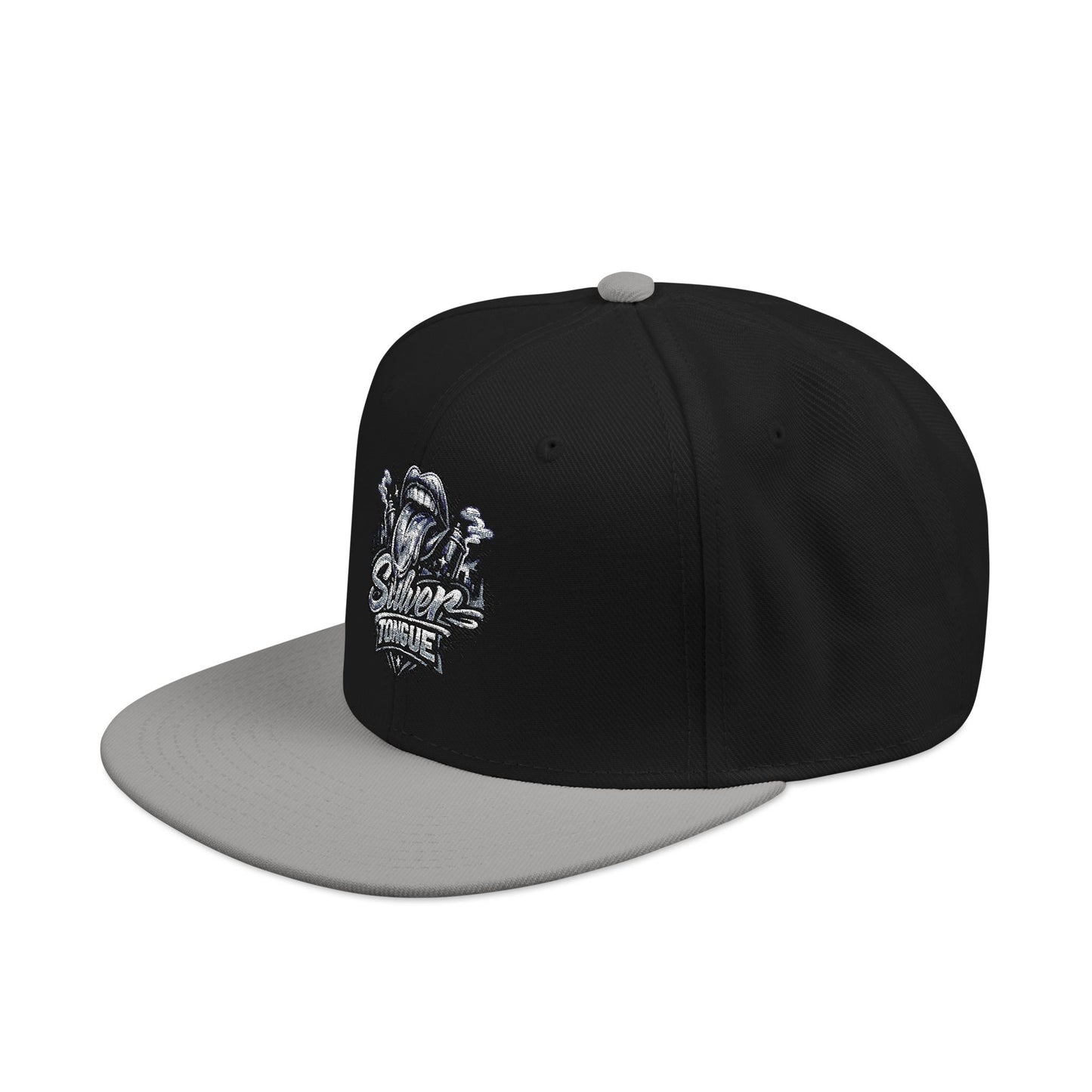 Silver Tongue Snapback Hat