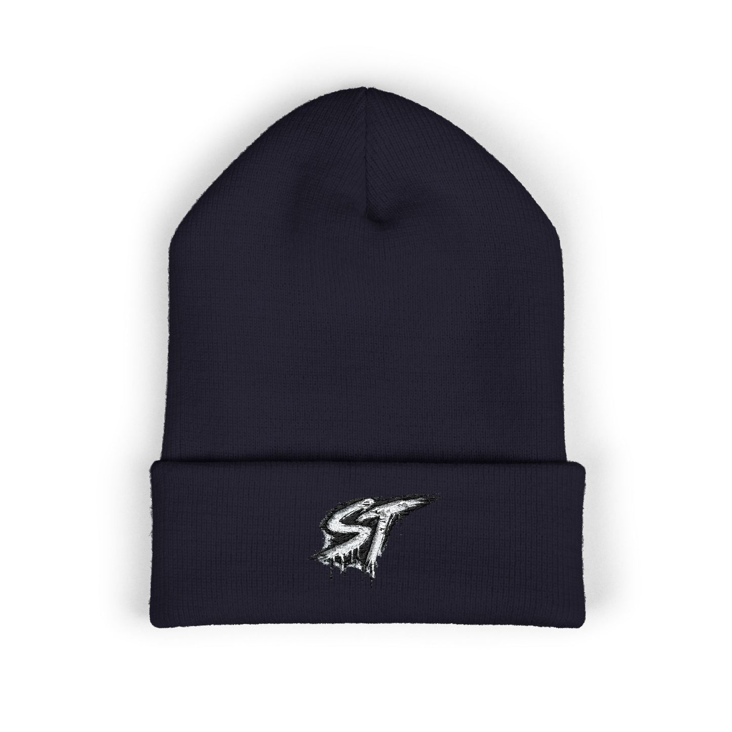 Embroidered Drip Logo Cuffed Beanie