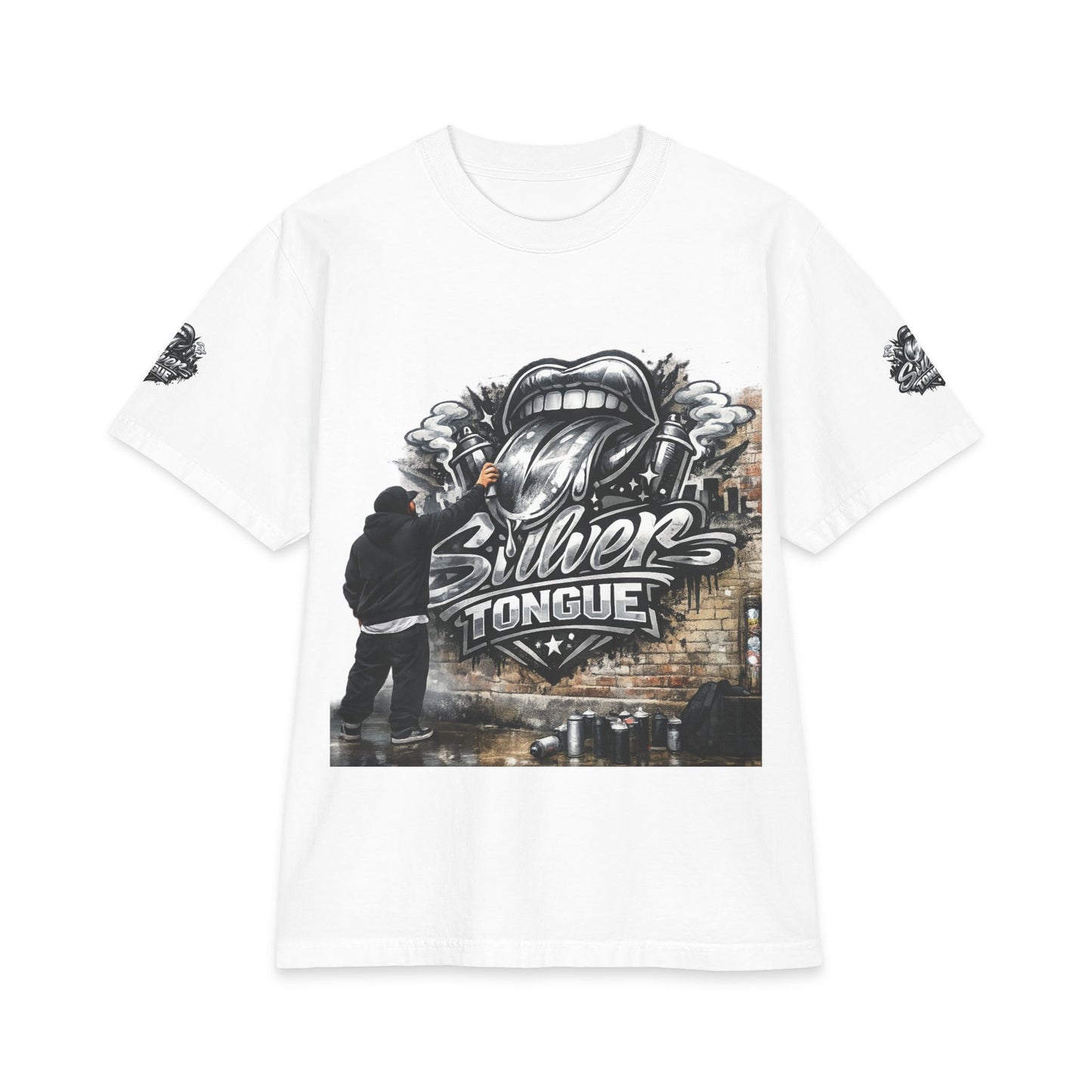 Silver Tongue Street Art T-Shirt
