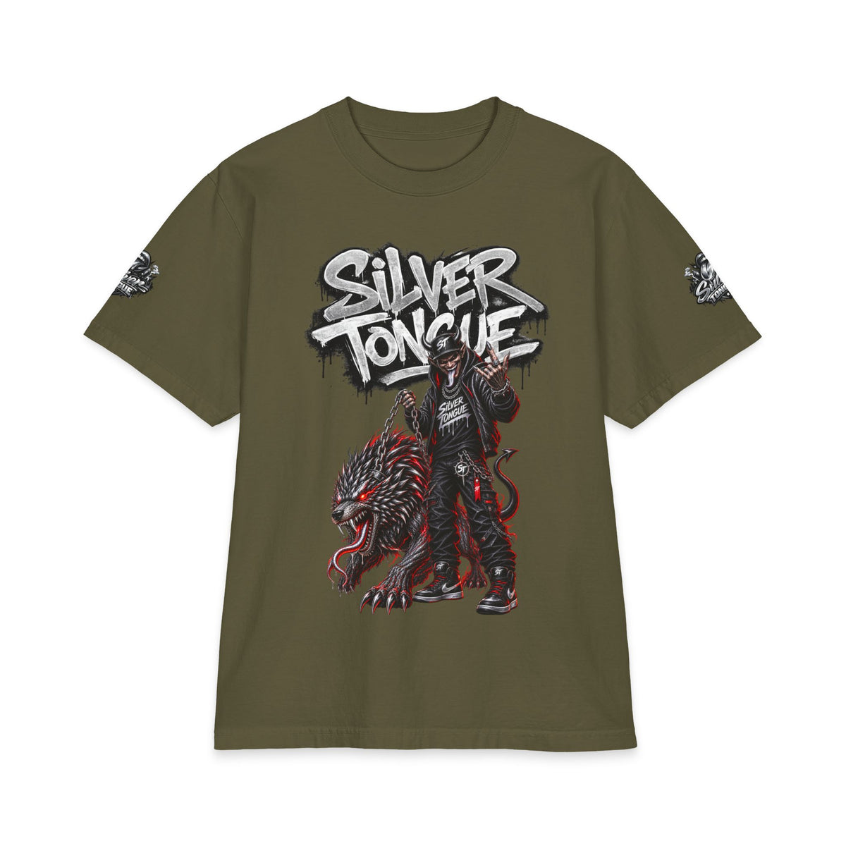Silver Tongue Walking the Dog T-Shirt