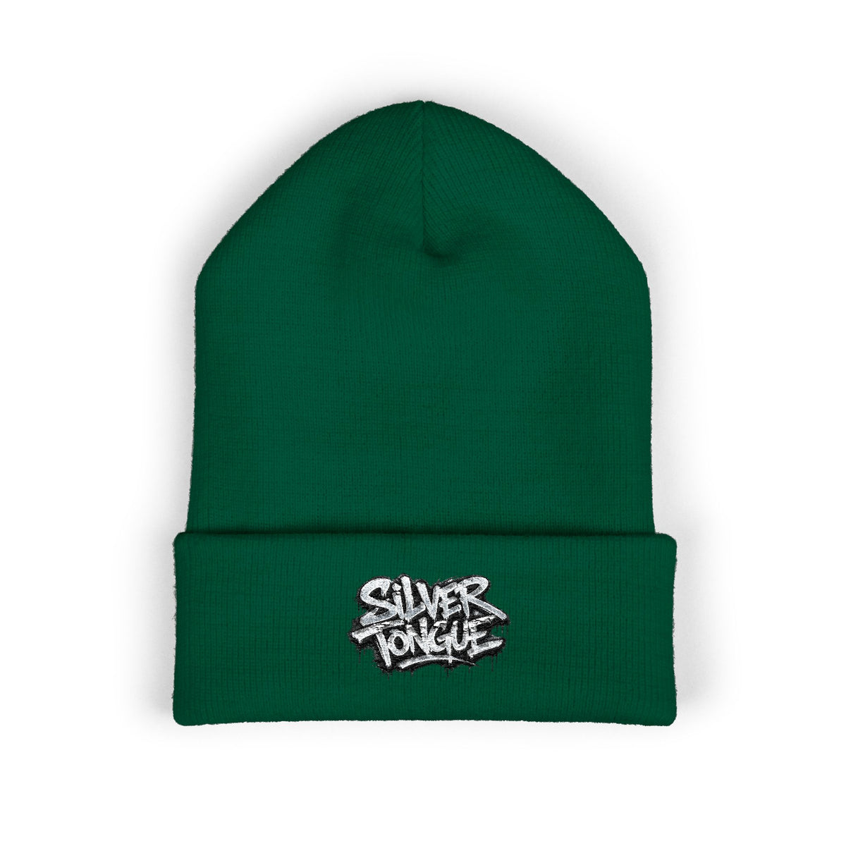 Embroidered 'Good Vibes' Cuffed Beanie