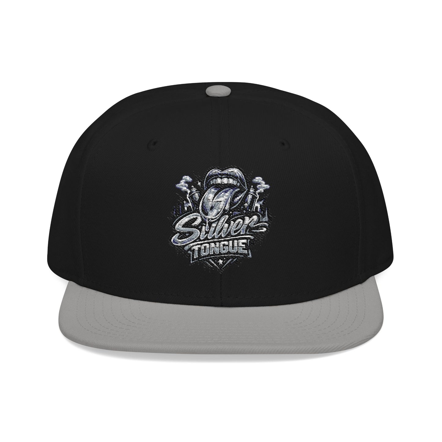 Silver Tongue Snapback Hat