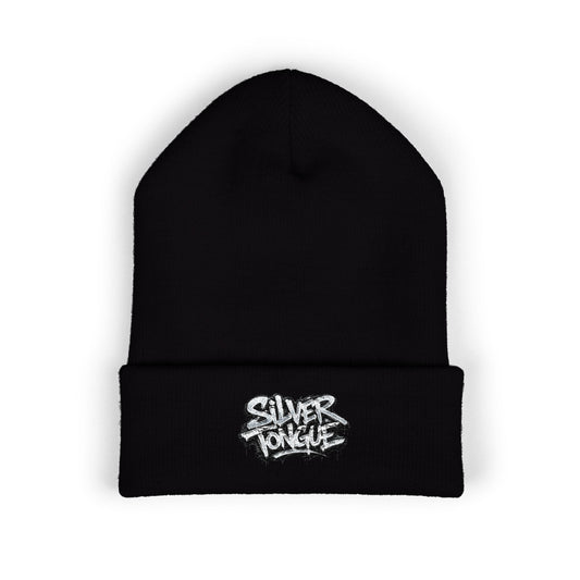 Embroidered 'Good Vibes' Cuffed Beanie