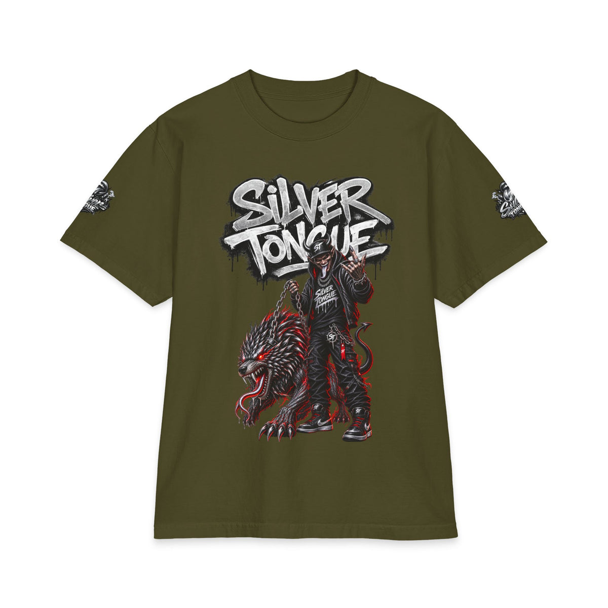 Silver Tongue Walking the Dog T-Shirt