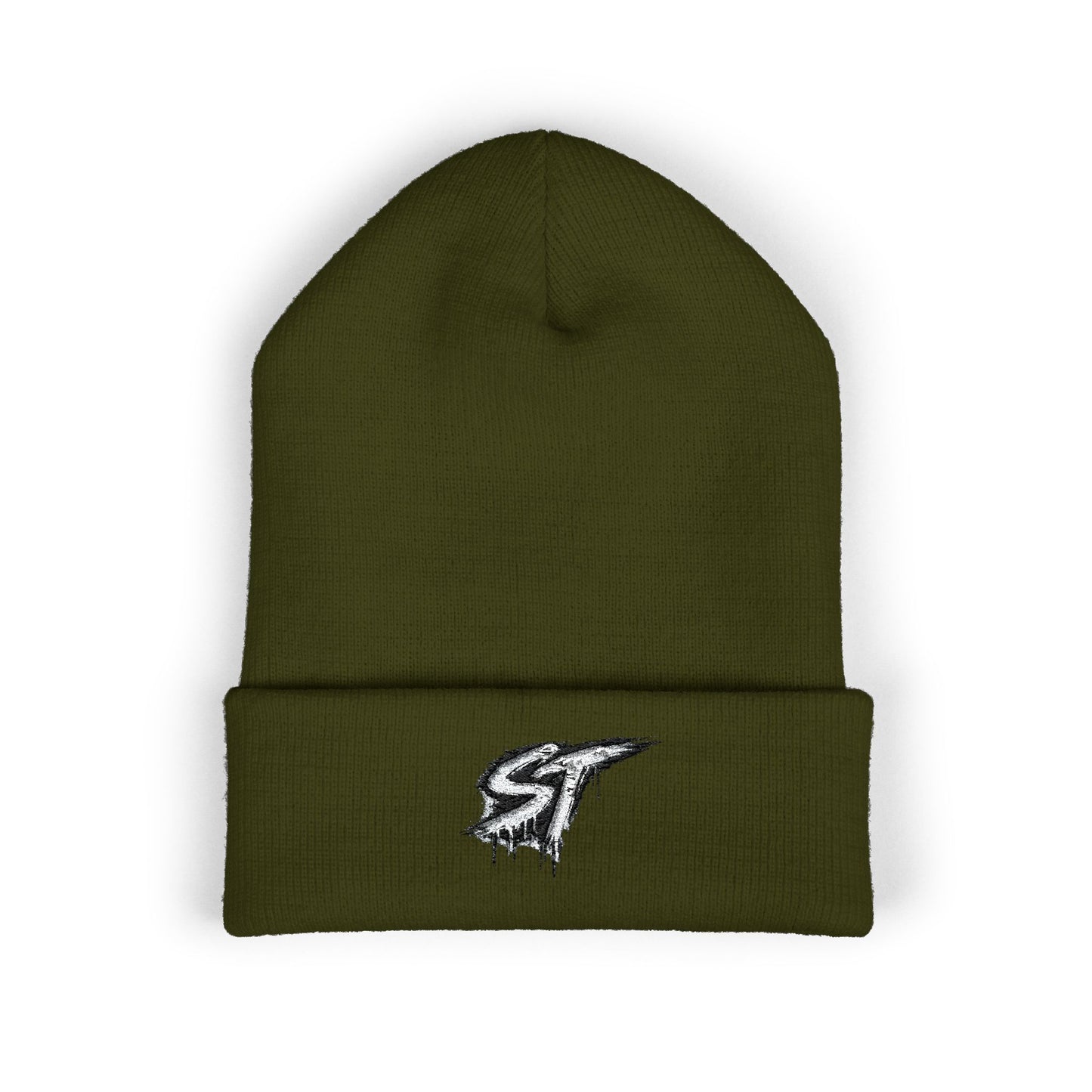 Embroidered Drip Logo Cuffed Beanie