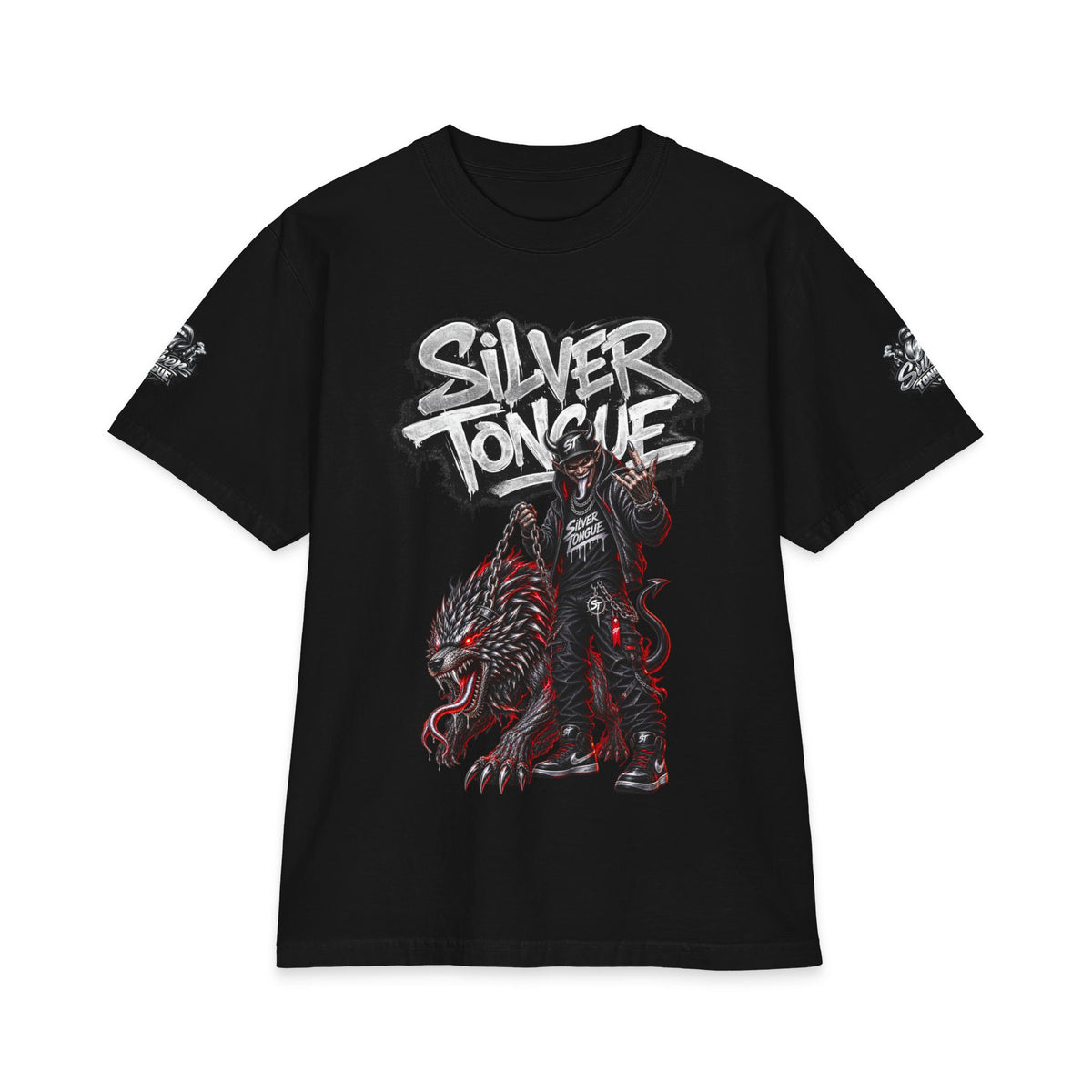 Silver Tongue Walking the Dog T-Shirt