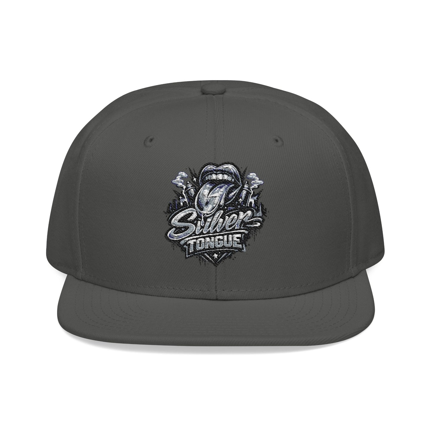 Silver Tongue Snapback Hat