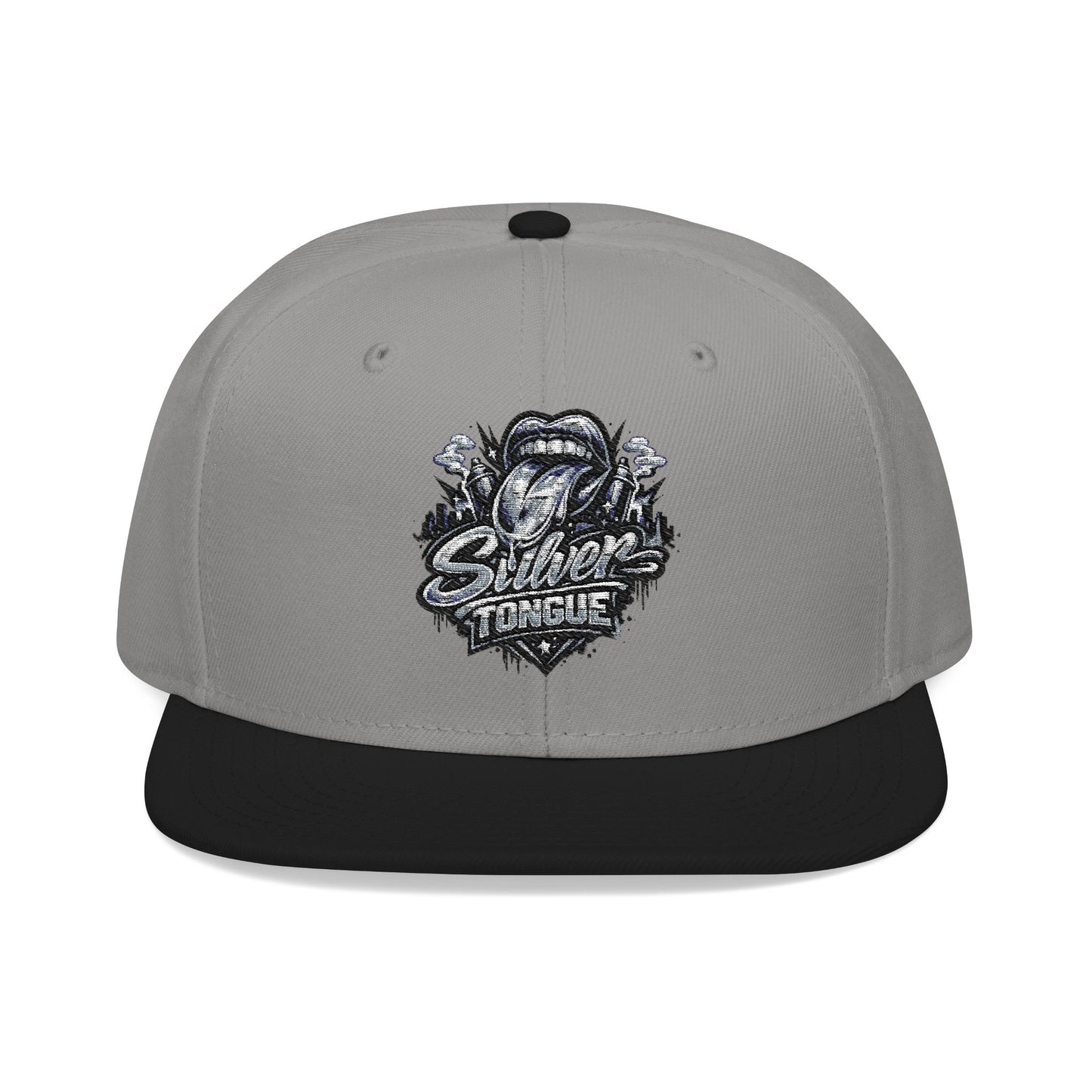 Silver Tongue Snapback Hat