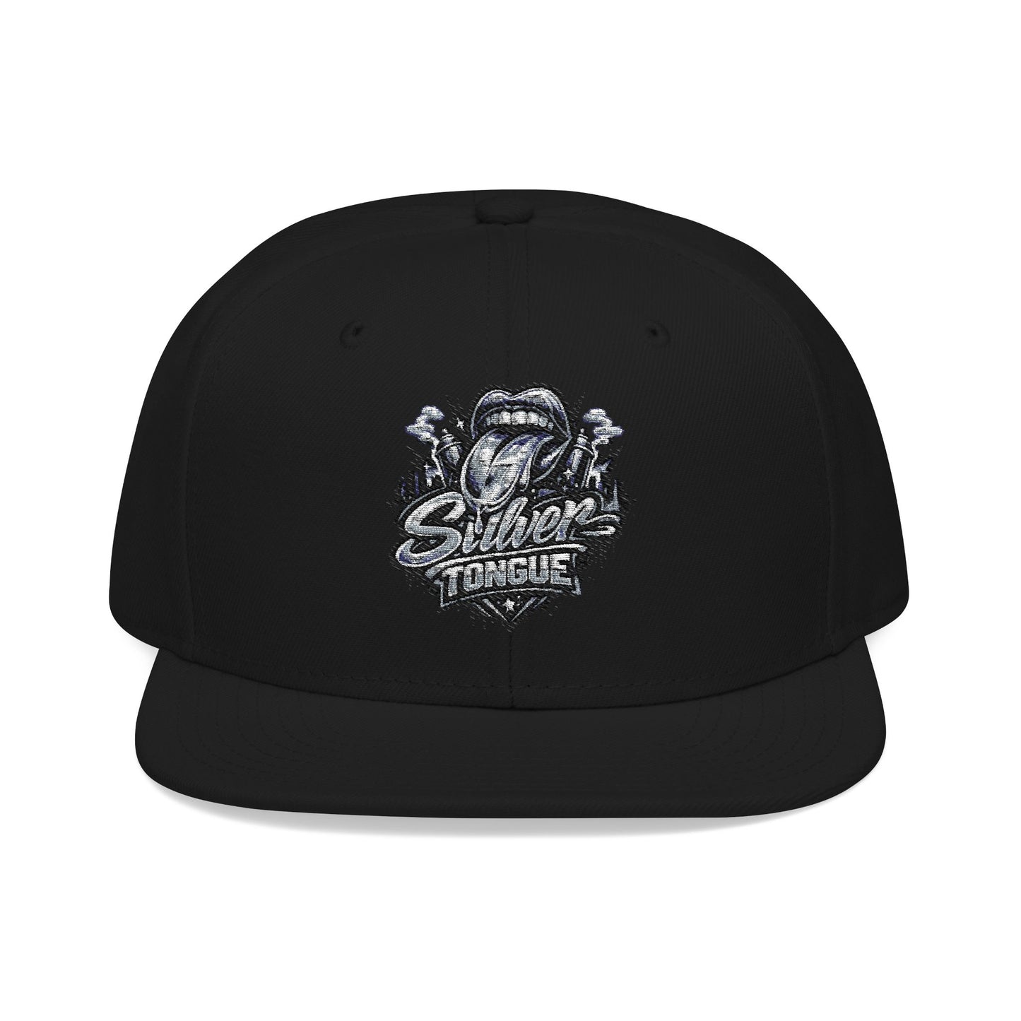 Silver Tongue Snapback Hat