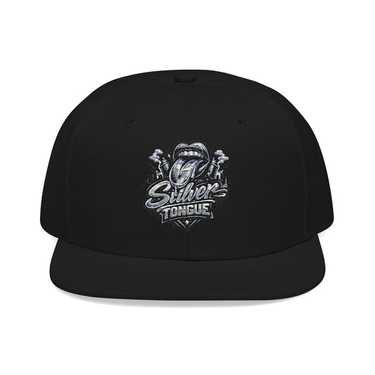 Silver Tongue Snapback Hat