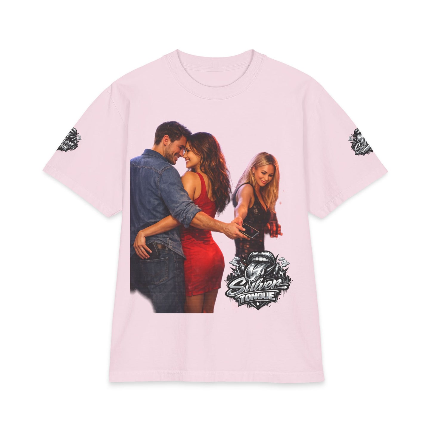 'Silver Tongue' Couple & Temptation T-Shirt