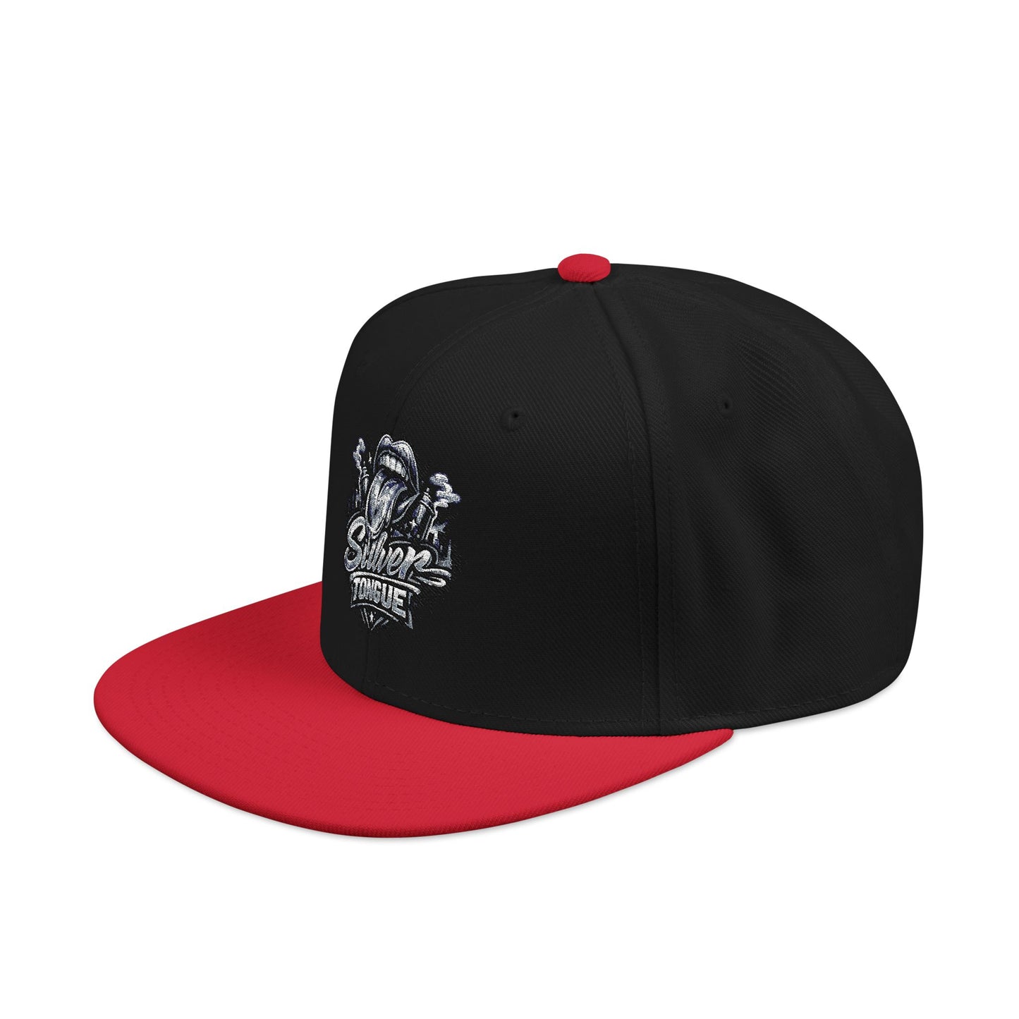 Silver Tongue Snapback Hat