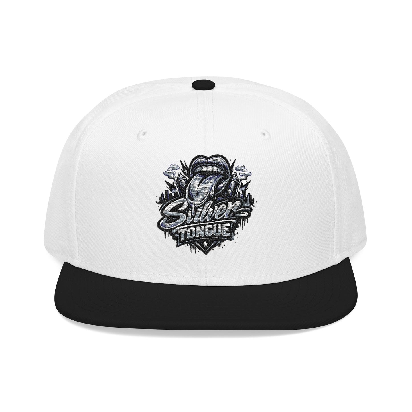 Silver Tongue Snapback Hat