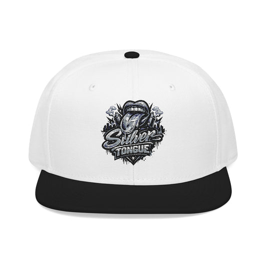 Silver Tongue Snapback Hat