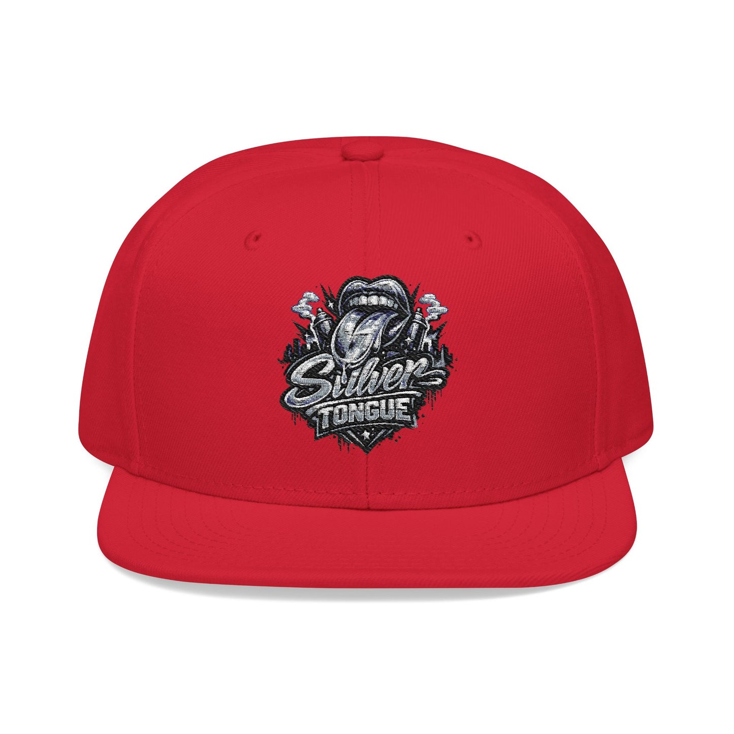 Silver Tongue Snapback Hat