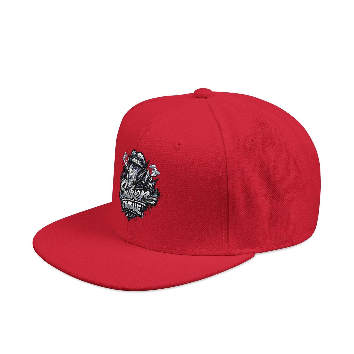 Silver Tongue Snapback Hat