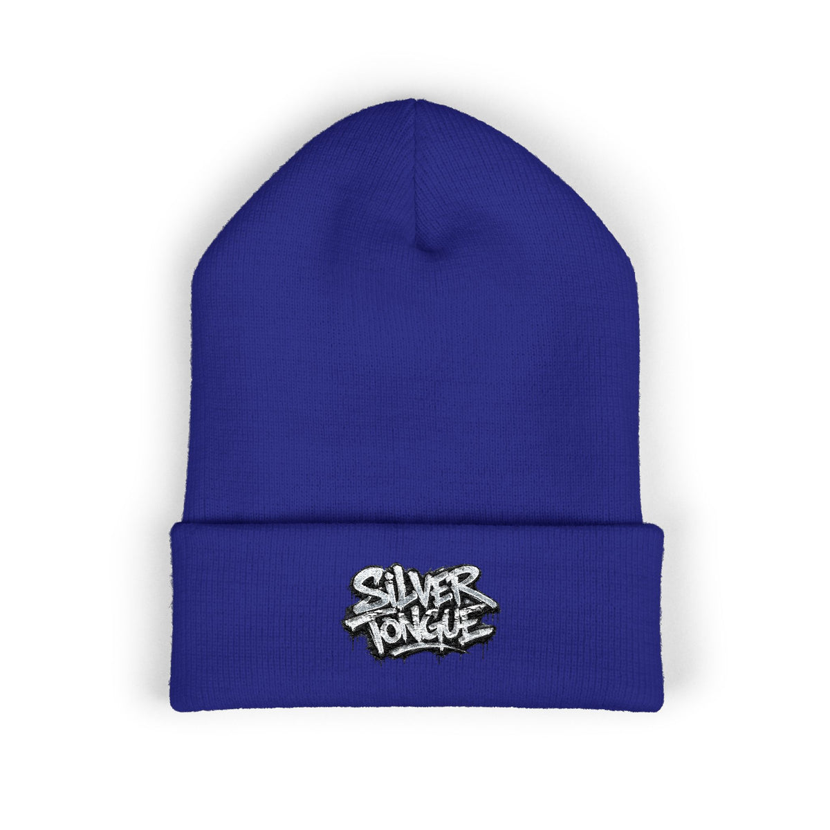 Embroidered 'Good Vibes' Cuffed Beanie