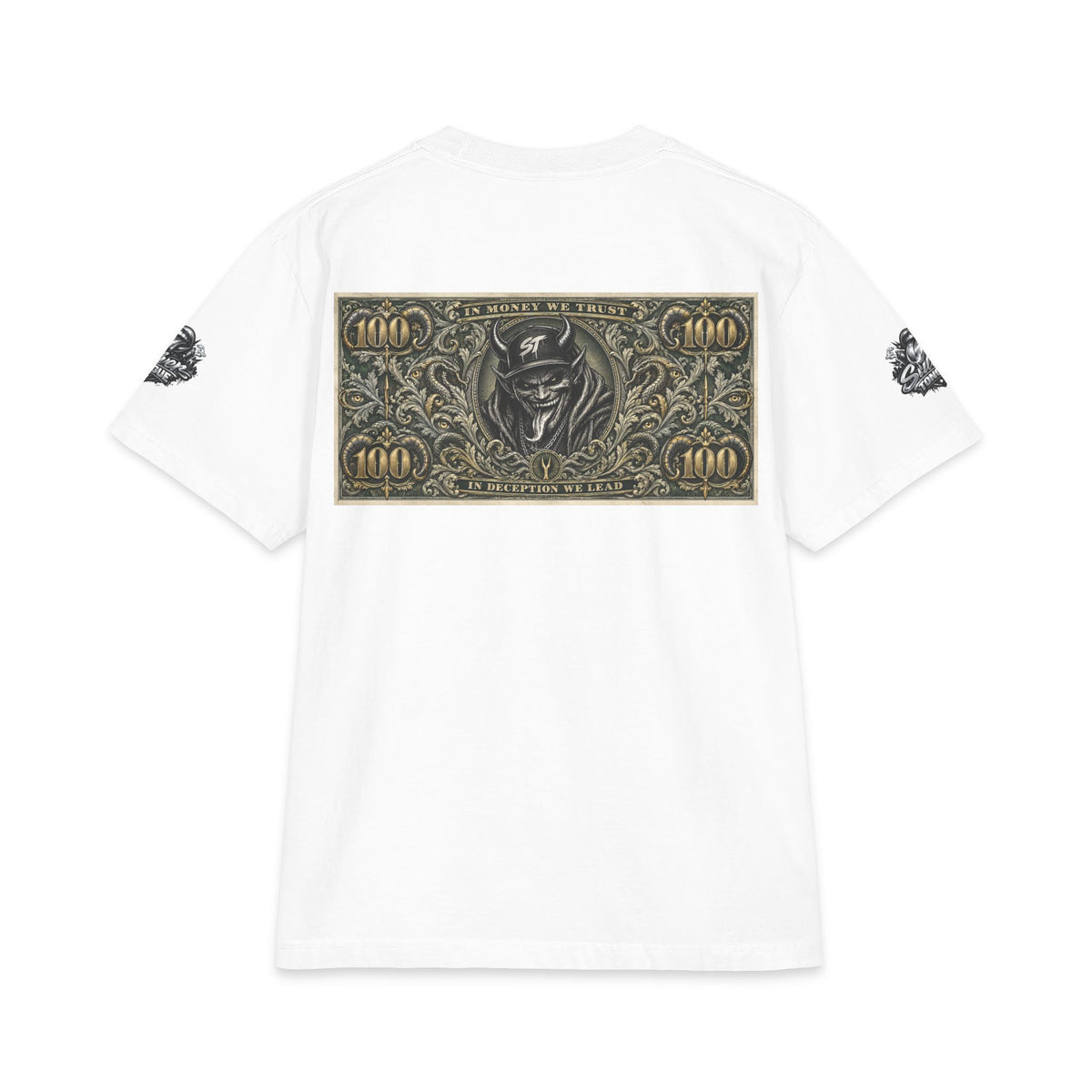 All Mighty Dollar T-Shirt — Graffiti Money Graphic Tee