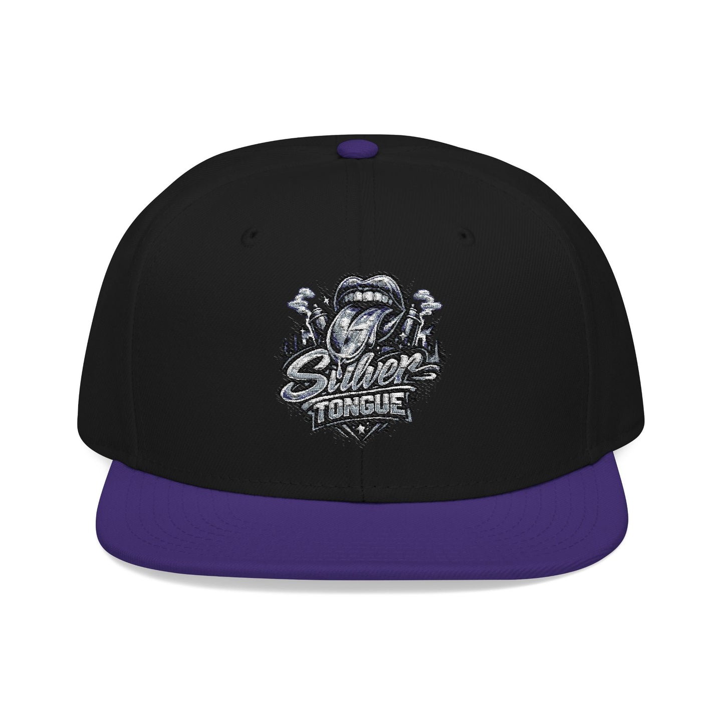 Silver Tongue Snapback Hat