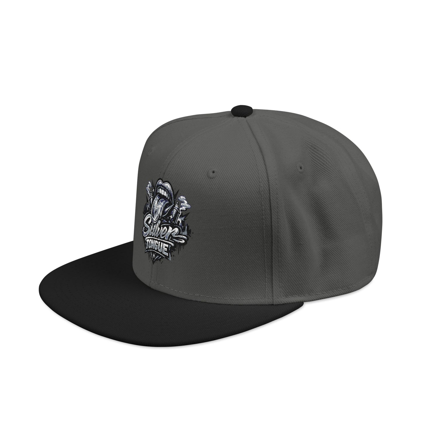 Silver Tongue Snapback Hat