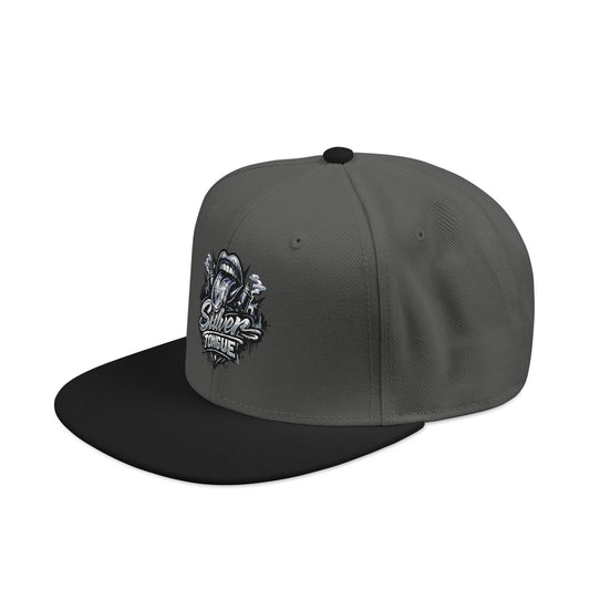 Silver Tongue Snapback Hat