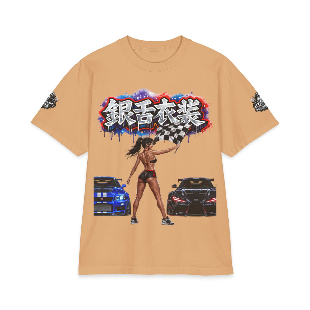 Street Race Tee — Japanese Kanji Drift Design