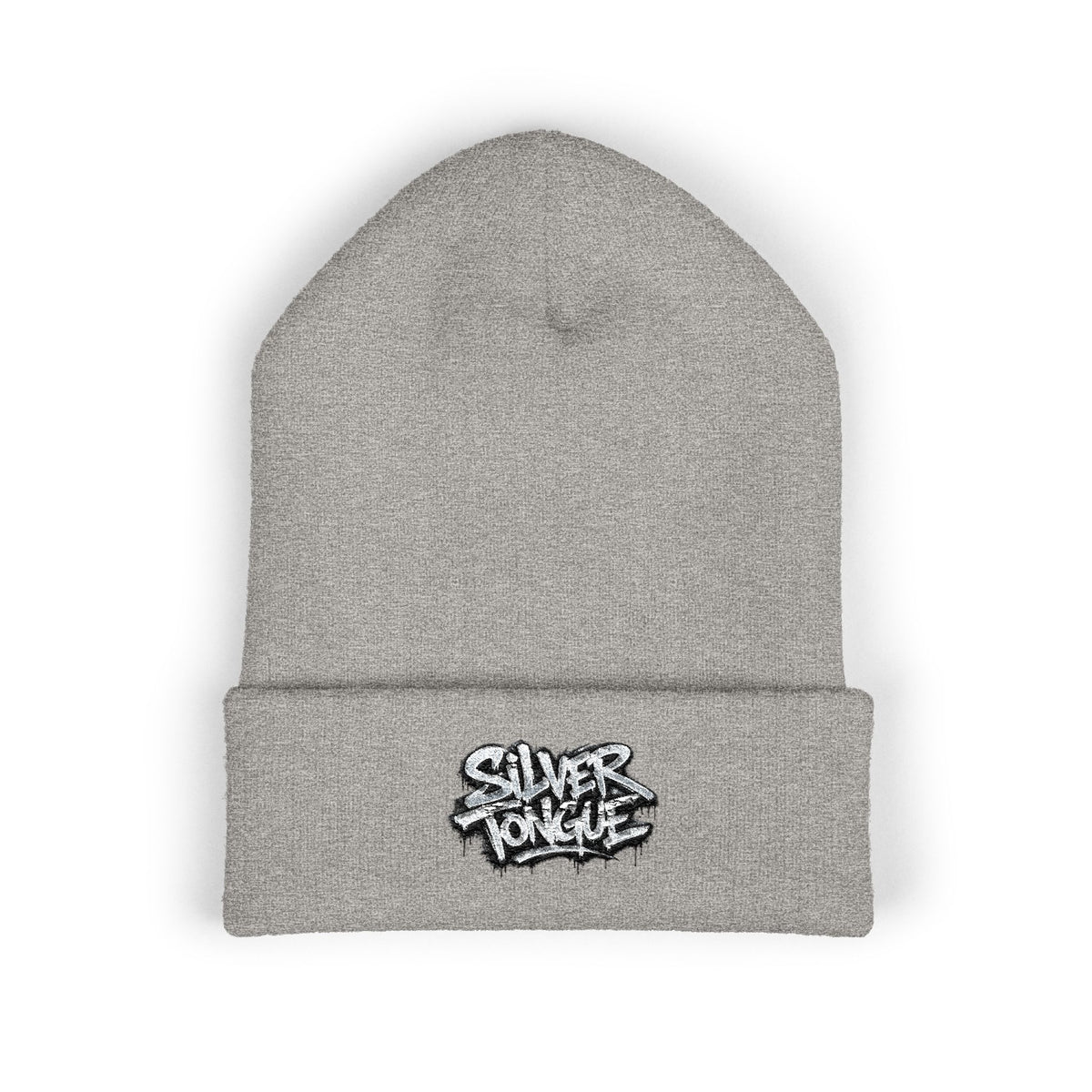 Embroidered 'Good Vibes' Cuffed Beanie